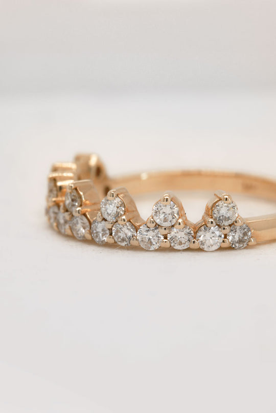 Yellow Gold Diamond 'Tiara' Ring