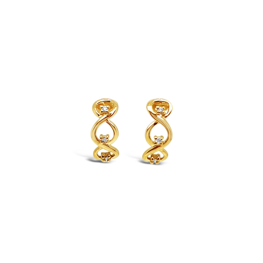 Gold Infinity Loop Earrings