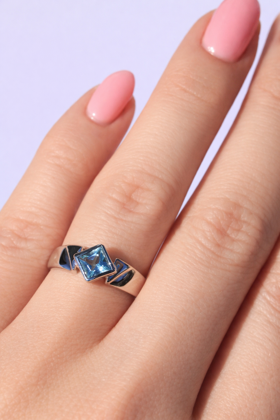 Sterling Silver Topaz Ring