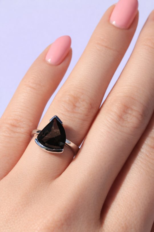 Sterling Silver Smoky Quartz Ring