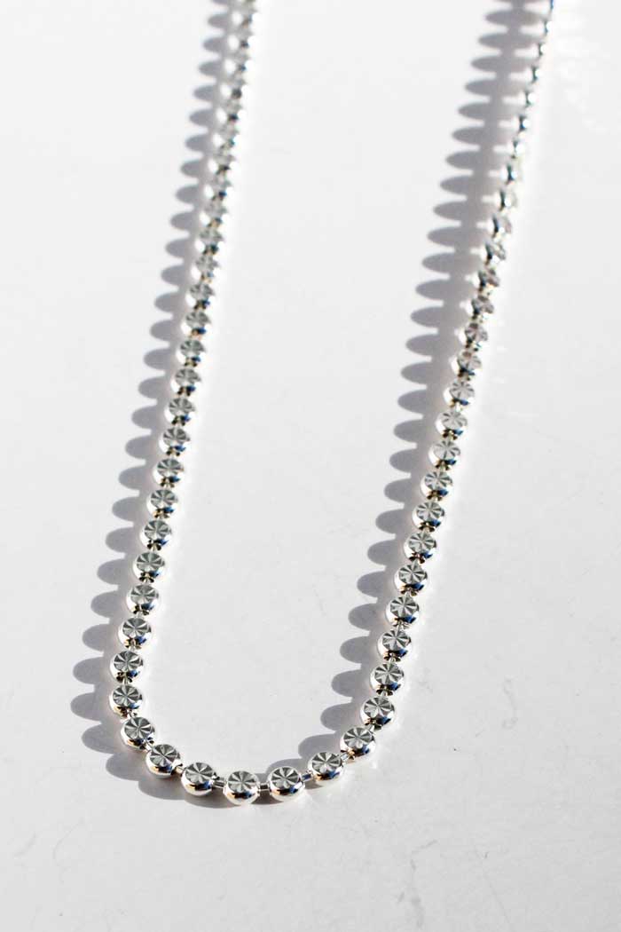 Sterling Silver Faceted Necklace