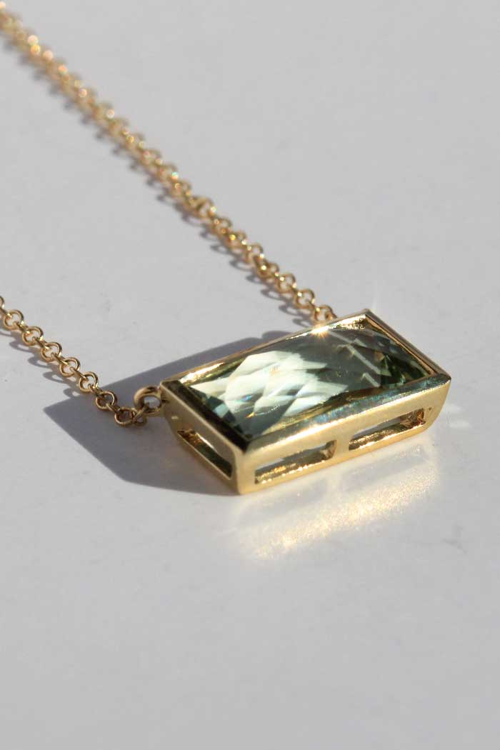 Green Amethyst Necklace