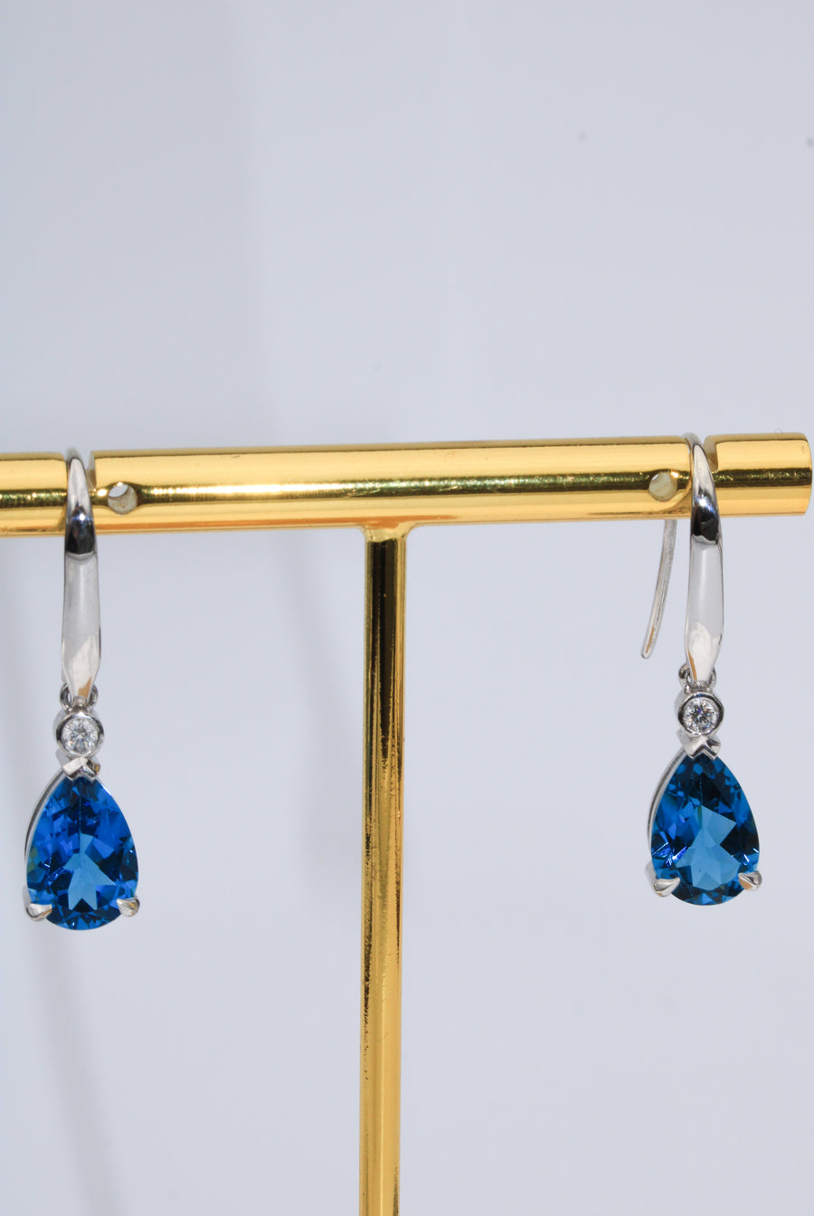 London Blue Topaz Drop Earrings