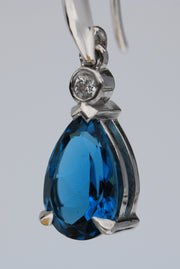 London Blue Topaz Drop Earrings