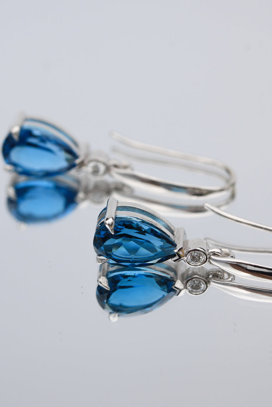 London Blue Topaz Drop Earrings
