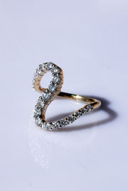 Lab-Grown Diamond Wave Ring