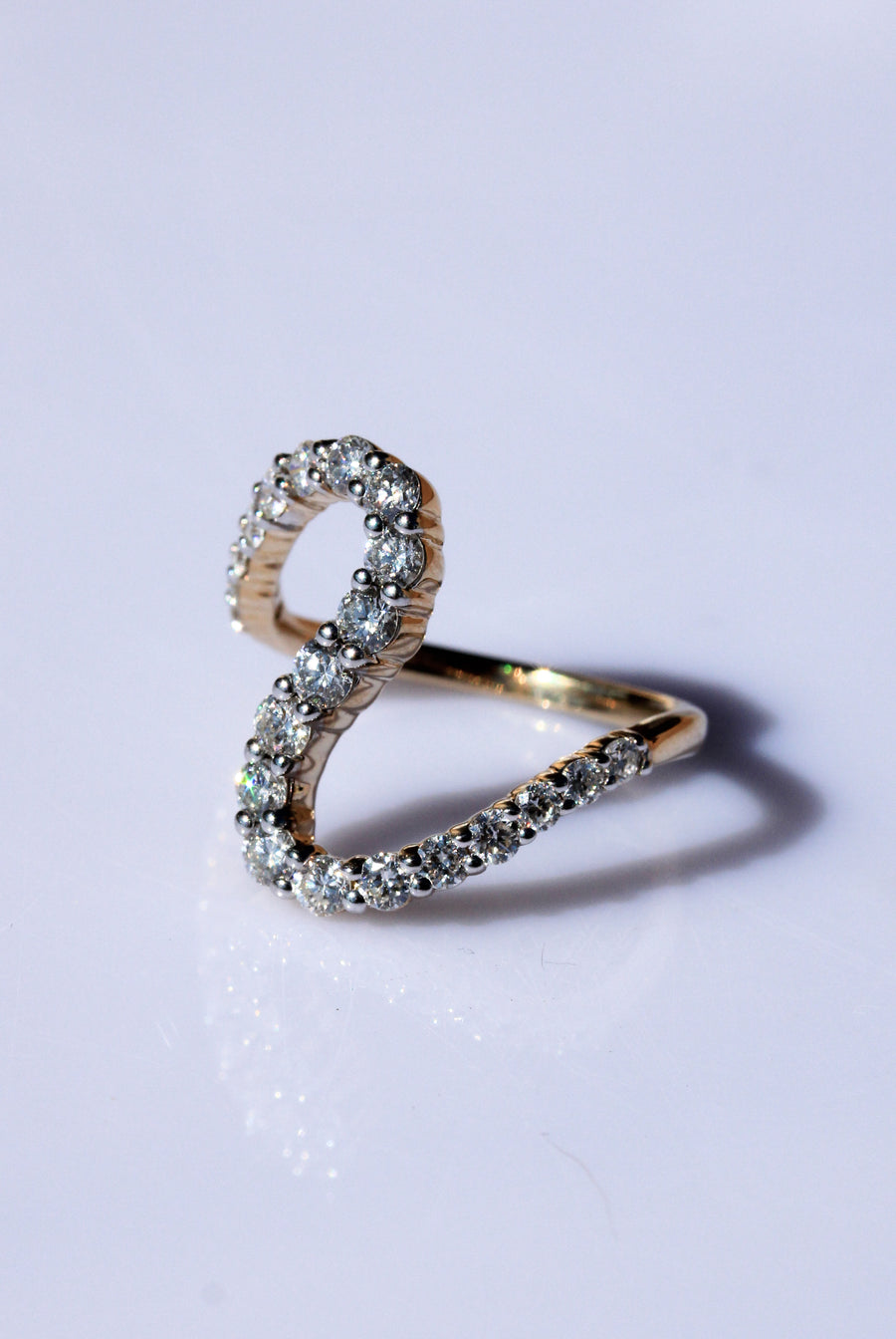 Lab-Grown Diamond Wave Ring