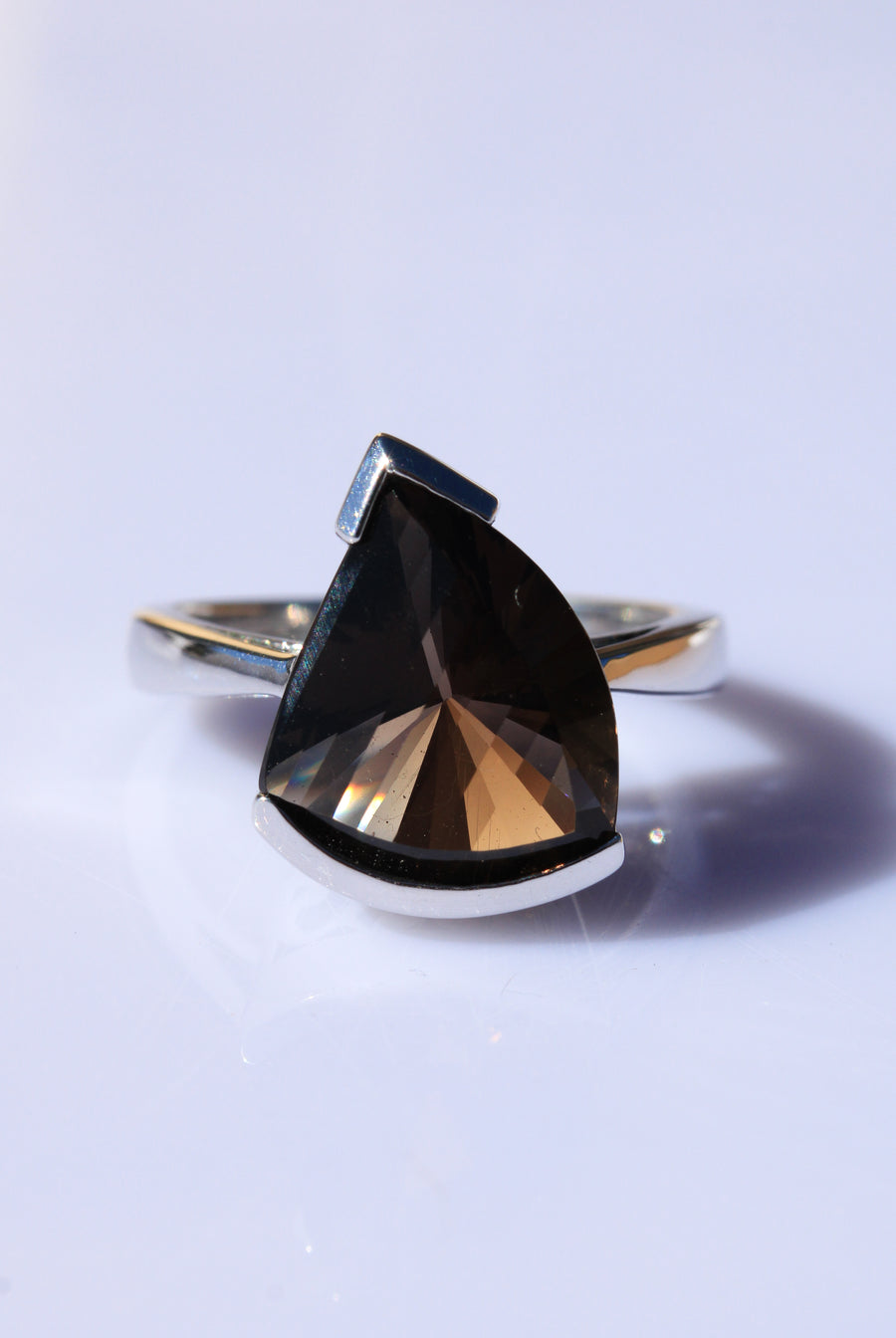 Sterling Silver Smoky Quartz Ring