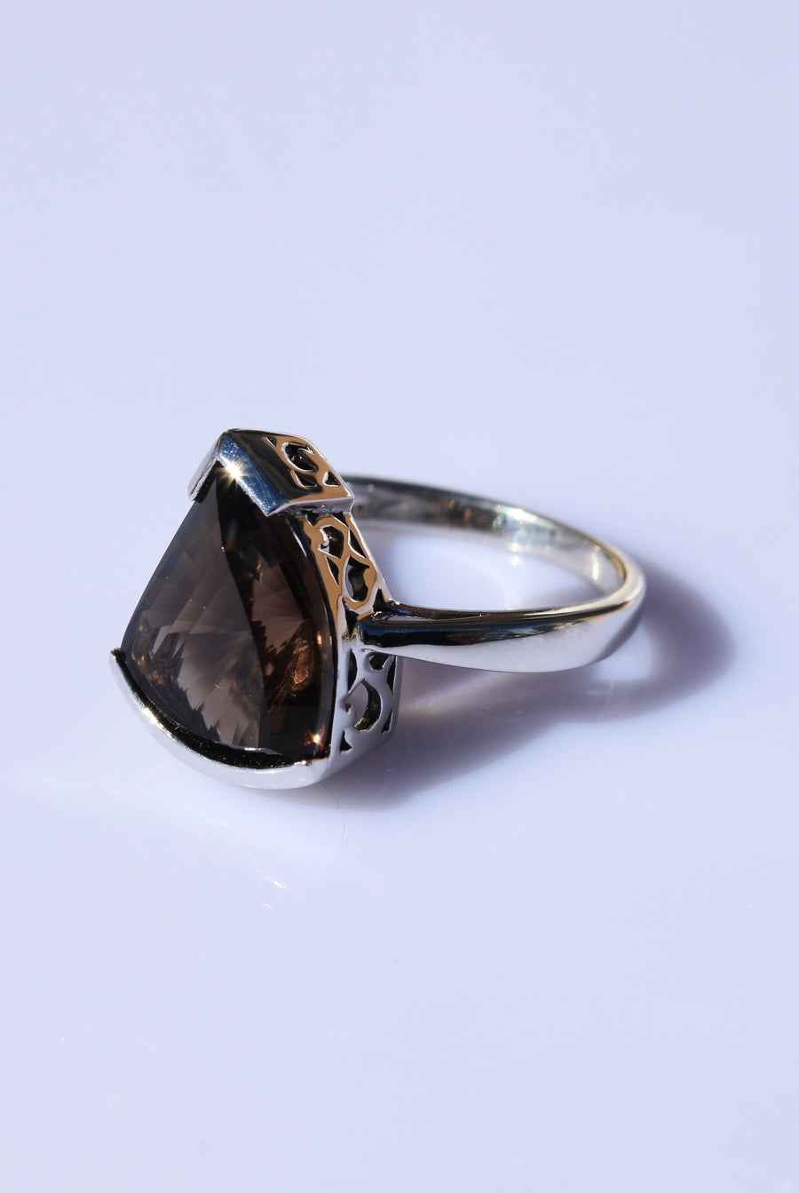 Sterling Silver Smoky Quartz Ring