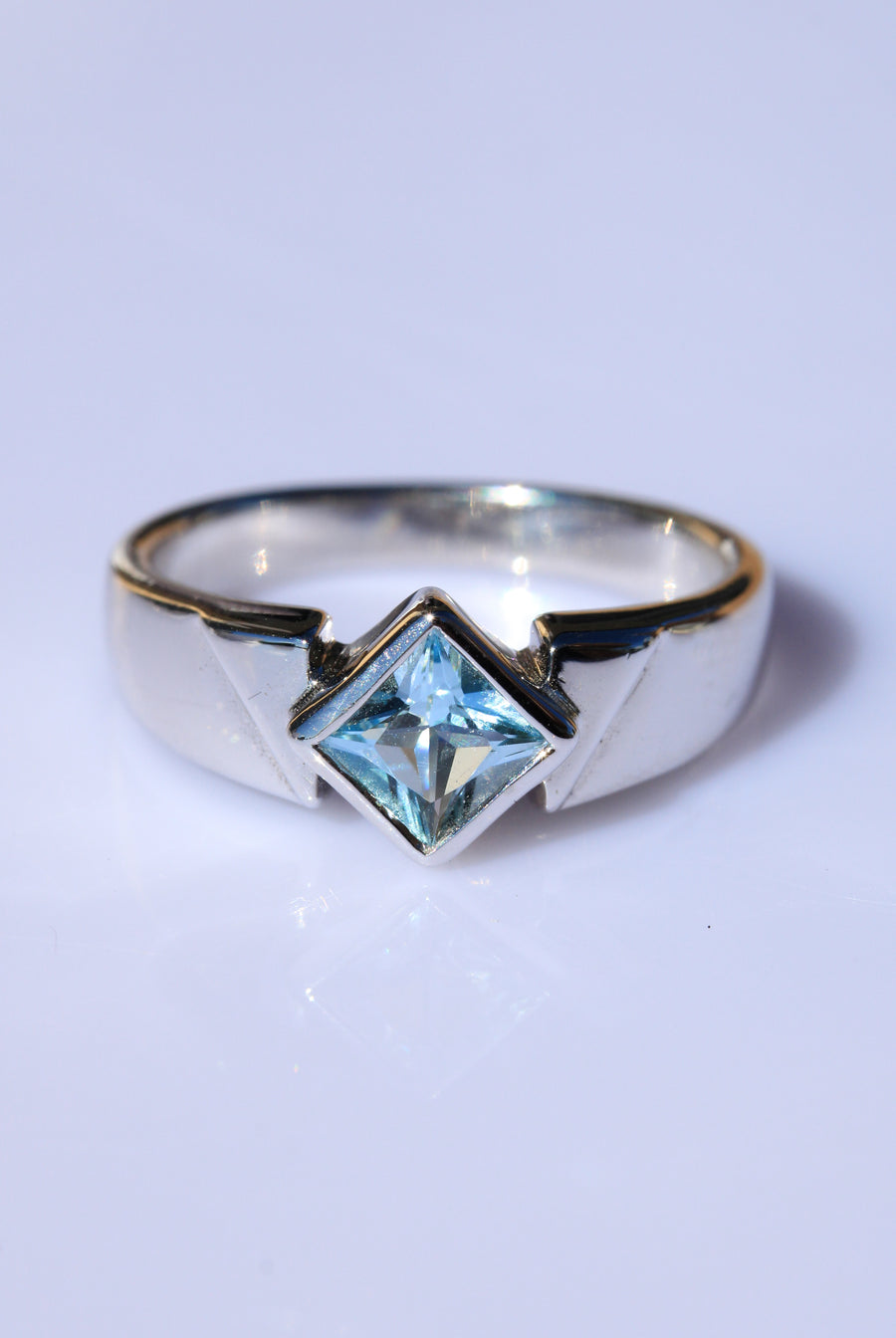 Sterling Silver Topaz Ring