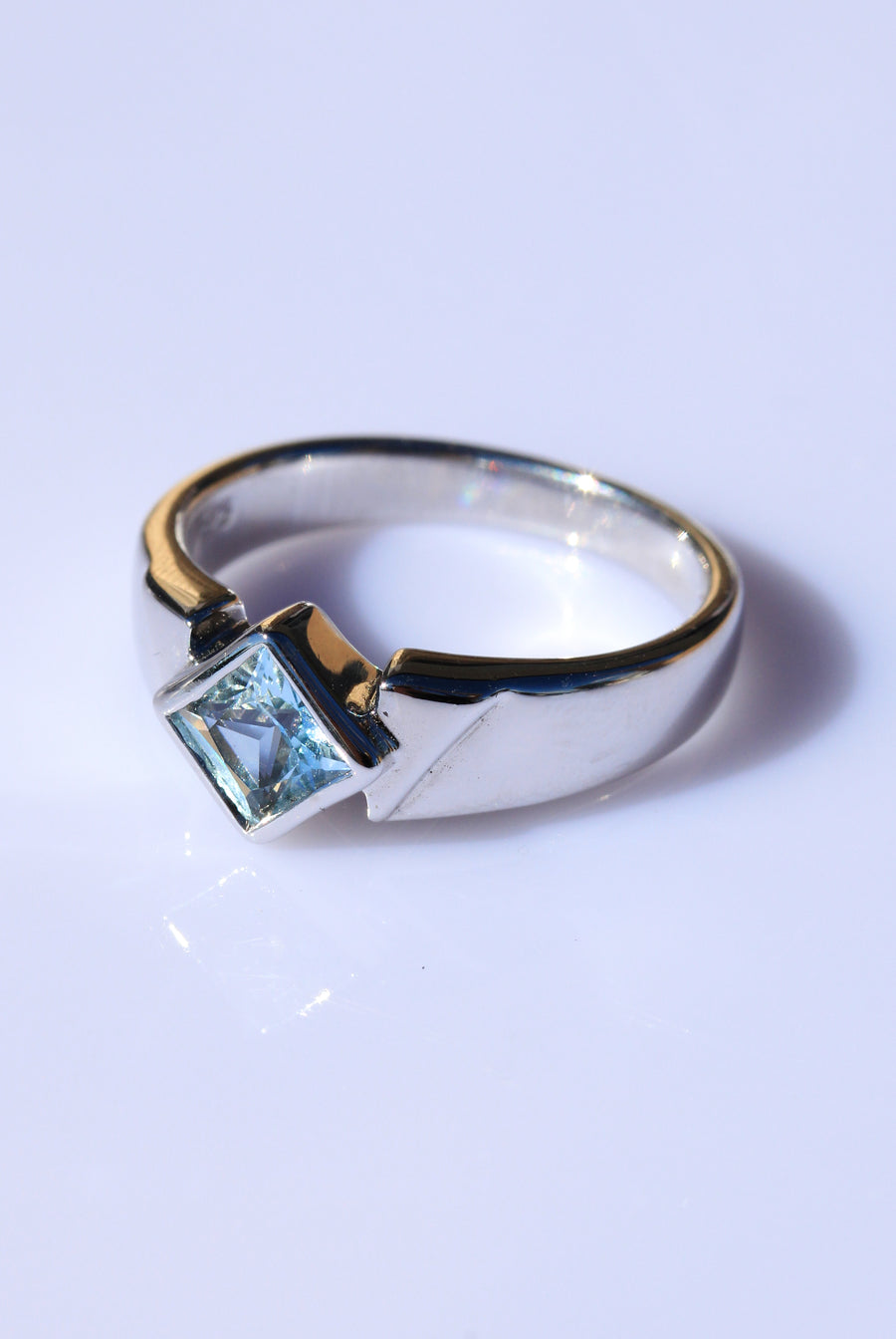 Sterling Silver Topaz Ring