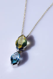 Lemon Citrine & Topaz Pendant