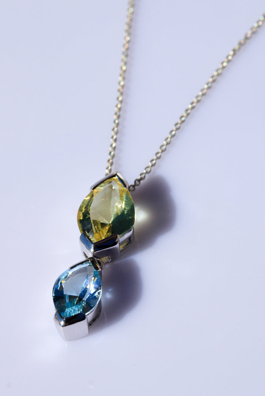 Lemon Citrine & Topaz Pendant