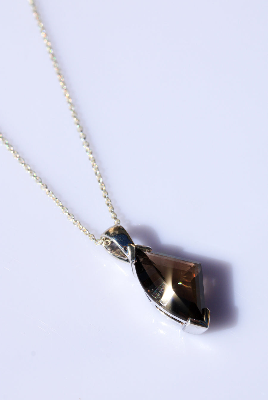 Sterling Silver Smoky Quartz Pendant