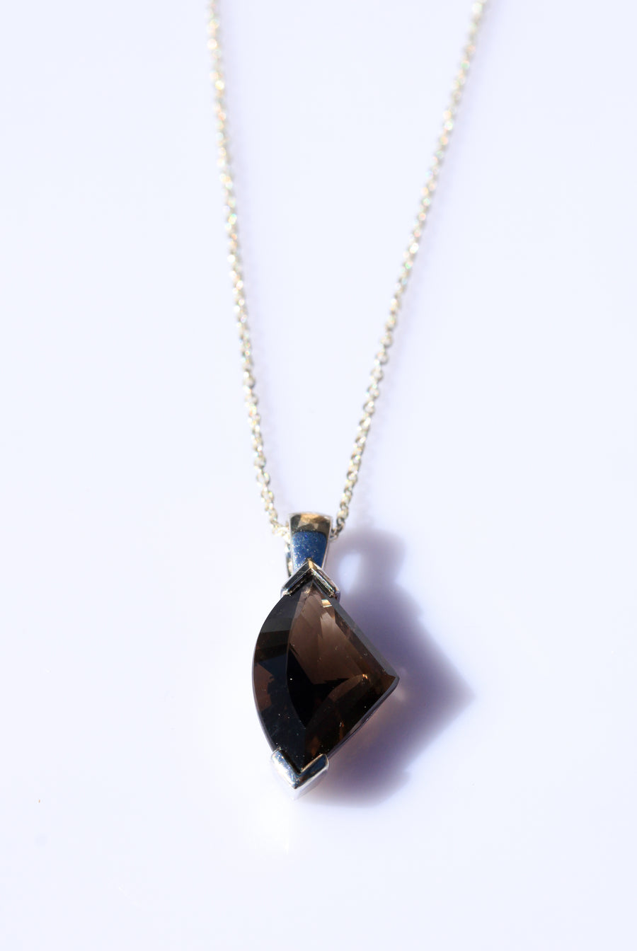 Sterling Silver Smoky Quartz Pendant