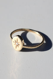 9ct Yellow Gold Mini Star Set Ring