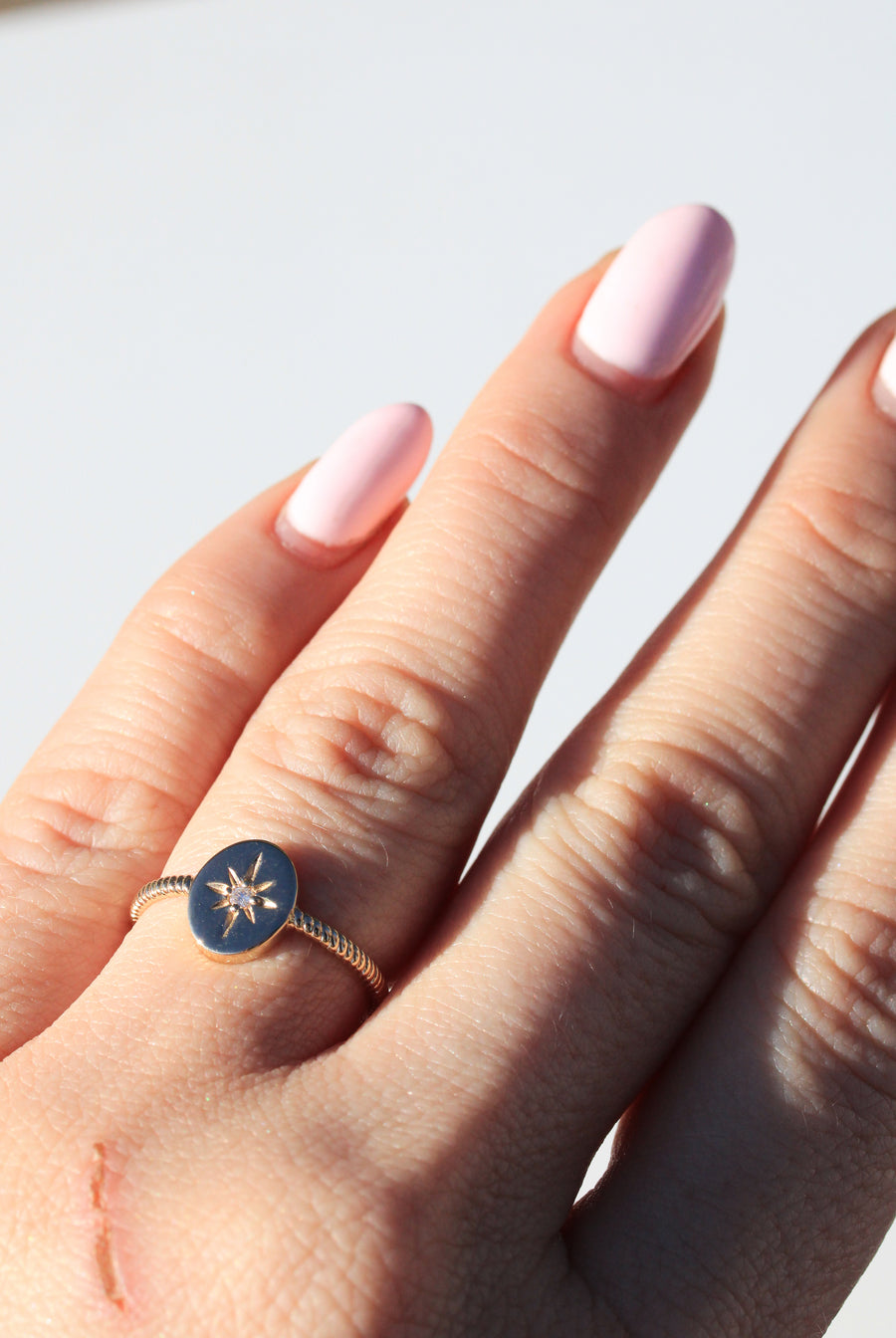 9ct Yellow Gold Mini Star Set Ring
