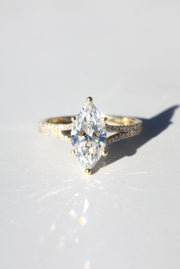 Lab-grown Marquise Diamond Ring