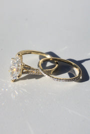 Lab-grown Marquise Diamond Ring