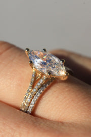 Lab-grown Marquise Diamond Ring