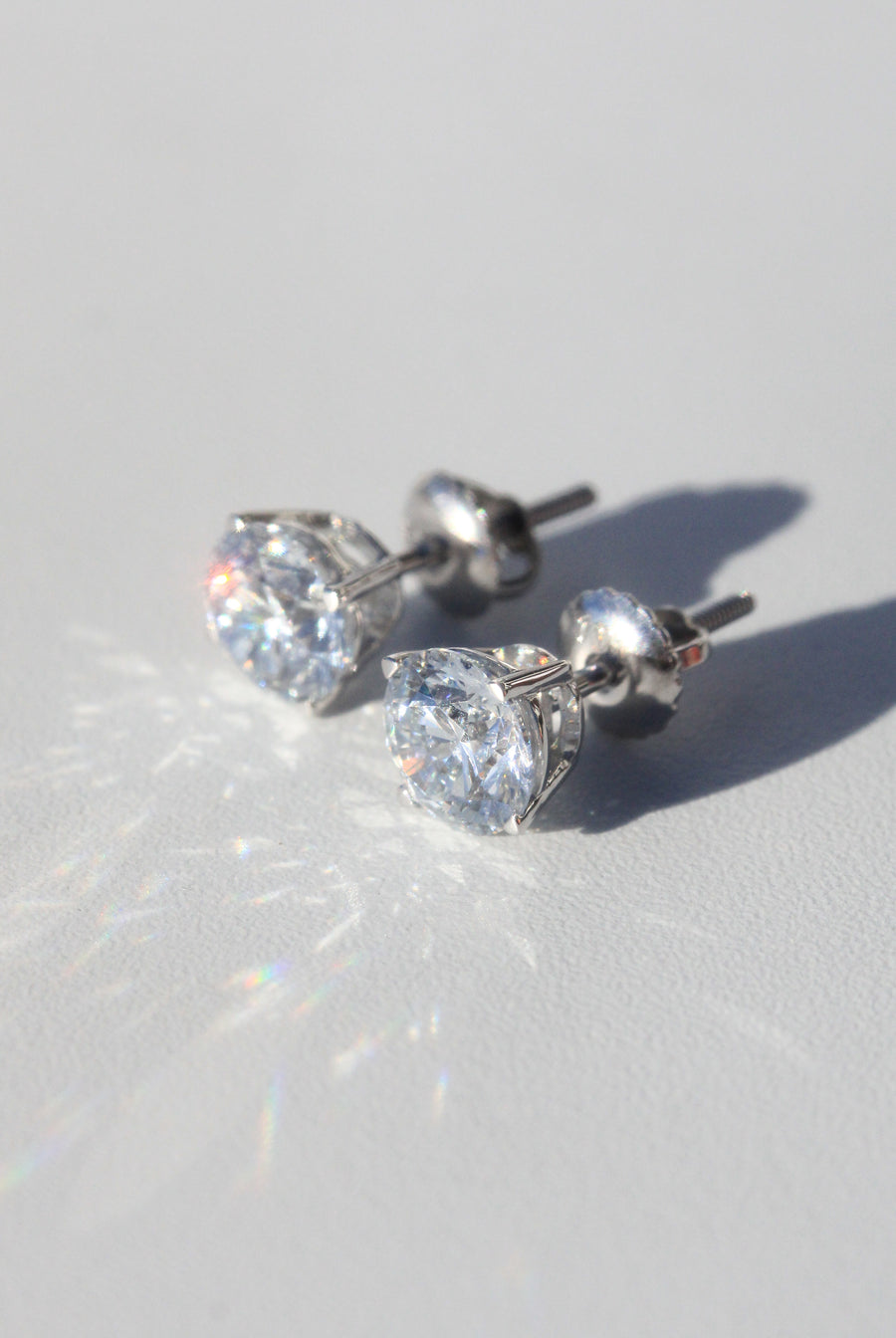 Lab-grown 2.00ct diamond studs