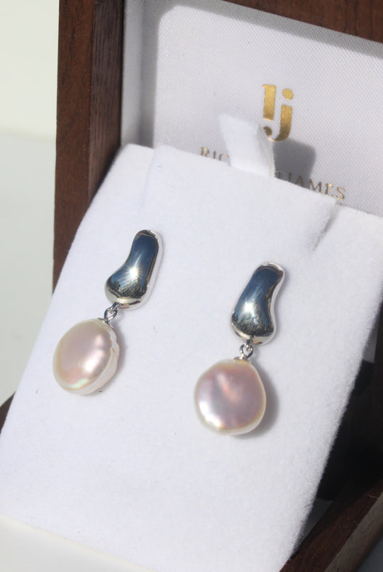 Keshi Pearl Drop Earrings