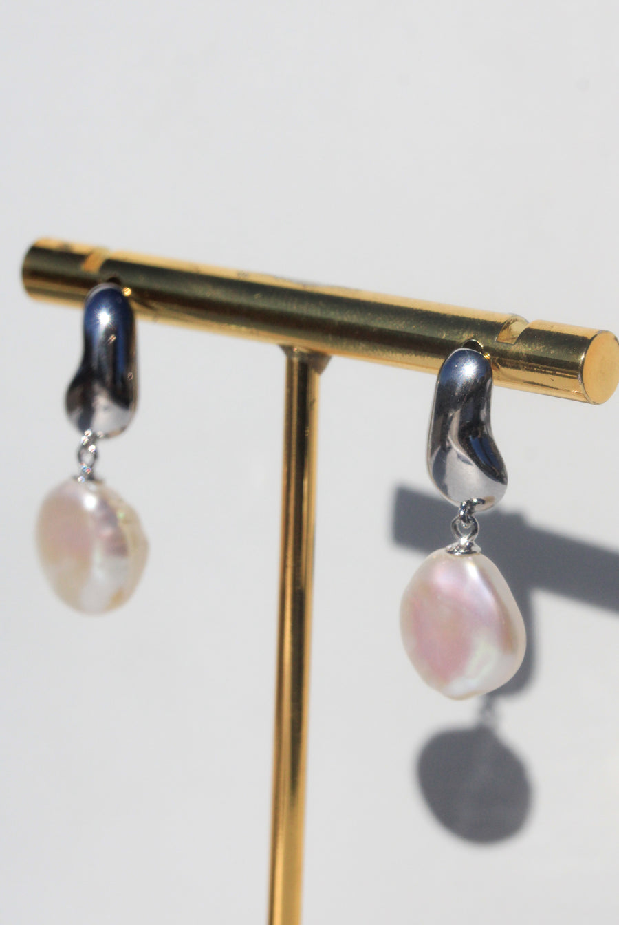 Keshi Pearl Drop Earrings