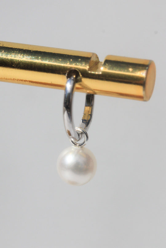 Silver Pearl Drop Earrings