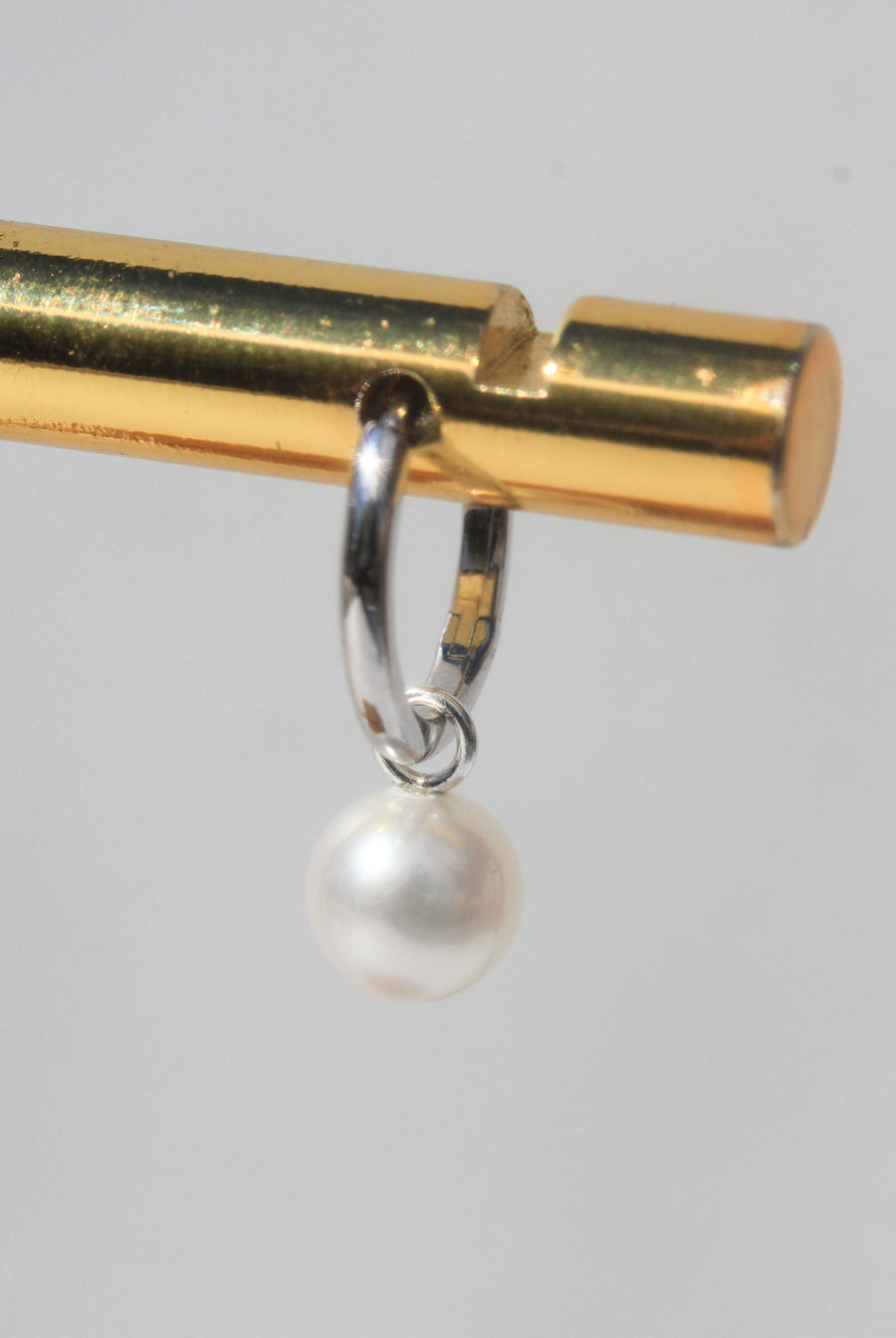 Silver Pearl Drop Earrings