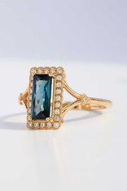 London Blue Topaz Antique Ring