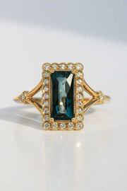 London Blue Topaz Antique Ring