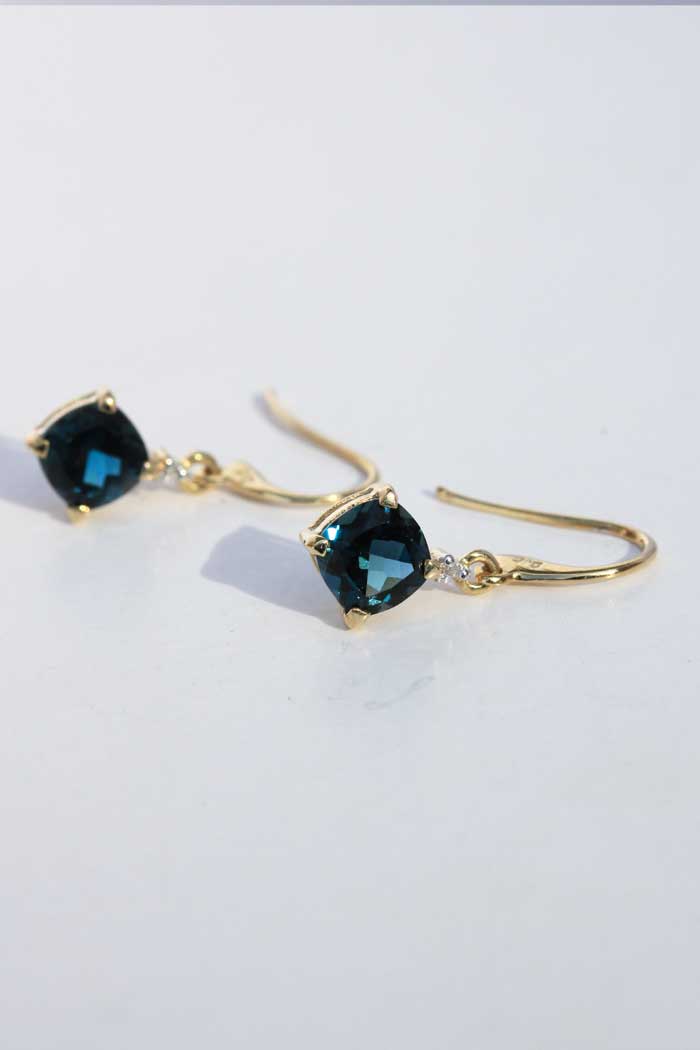 London Blue Topaz Drop Earrings