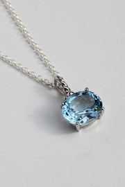 Sterling Silver Topaz Pendant