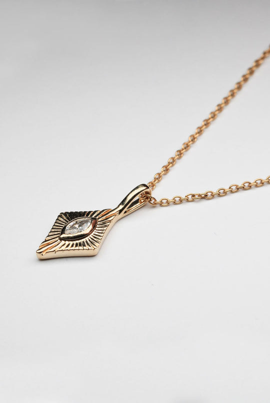 Marquise diamond necklace