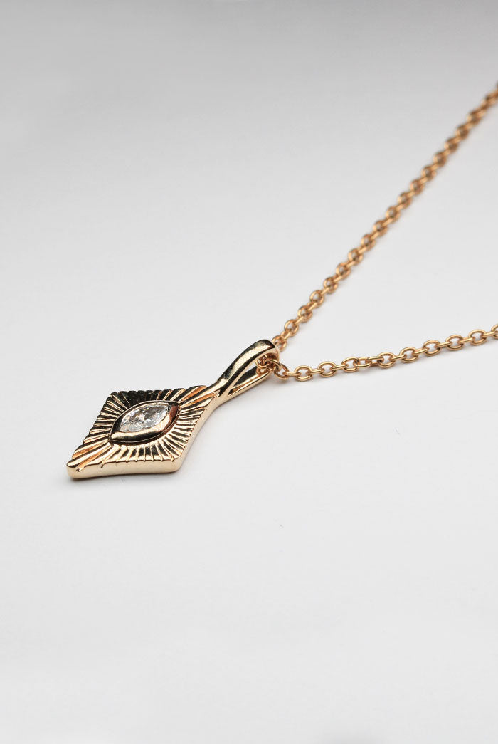 Marquise diamond necklace