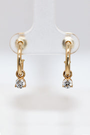 Diamond Mini Drop Earrings