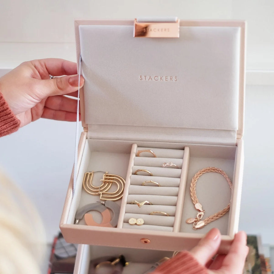 Stackers Mini Jewellery Box Lid in Blush