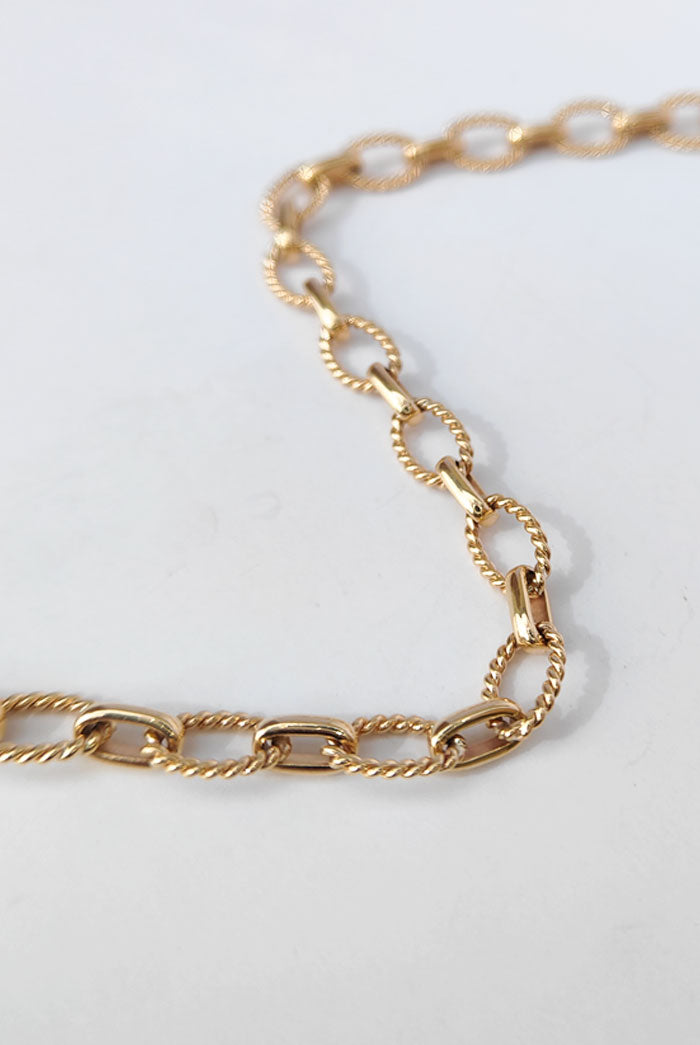 Yellow Gold twist cable bracelet