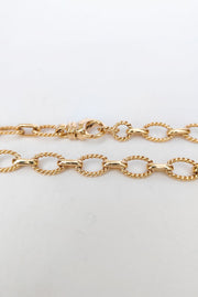 Yellow Gold twist cable bracelet