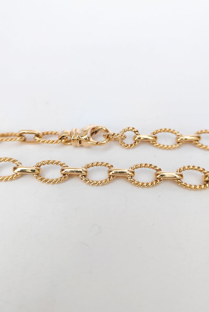 Yellow Gold twist cable bracelet