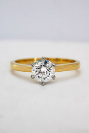 One Carat Solitaire Diamond Ring