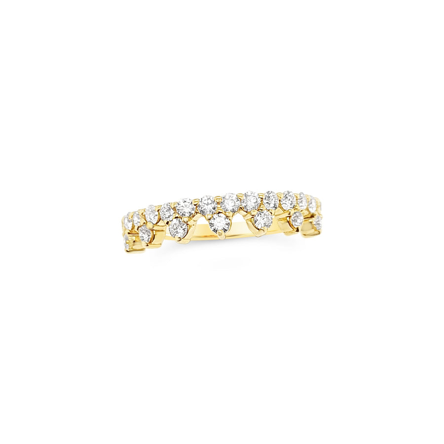Yellow Gold Diamond 'Tiara' Ring