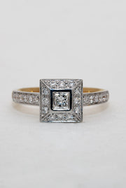 Vintage style Diamond Engagement Ring