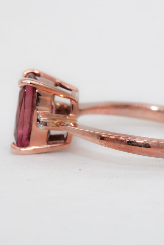 Pink Tourmaline Dress Ring in Rose Gold